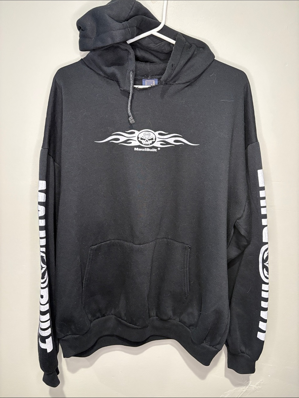 Maui Built Black Graphic Hoodie for Men